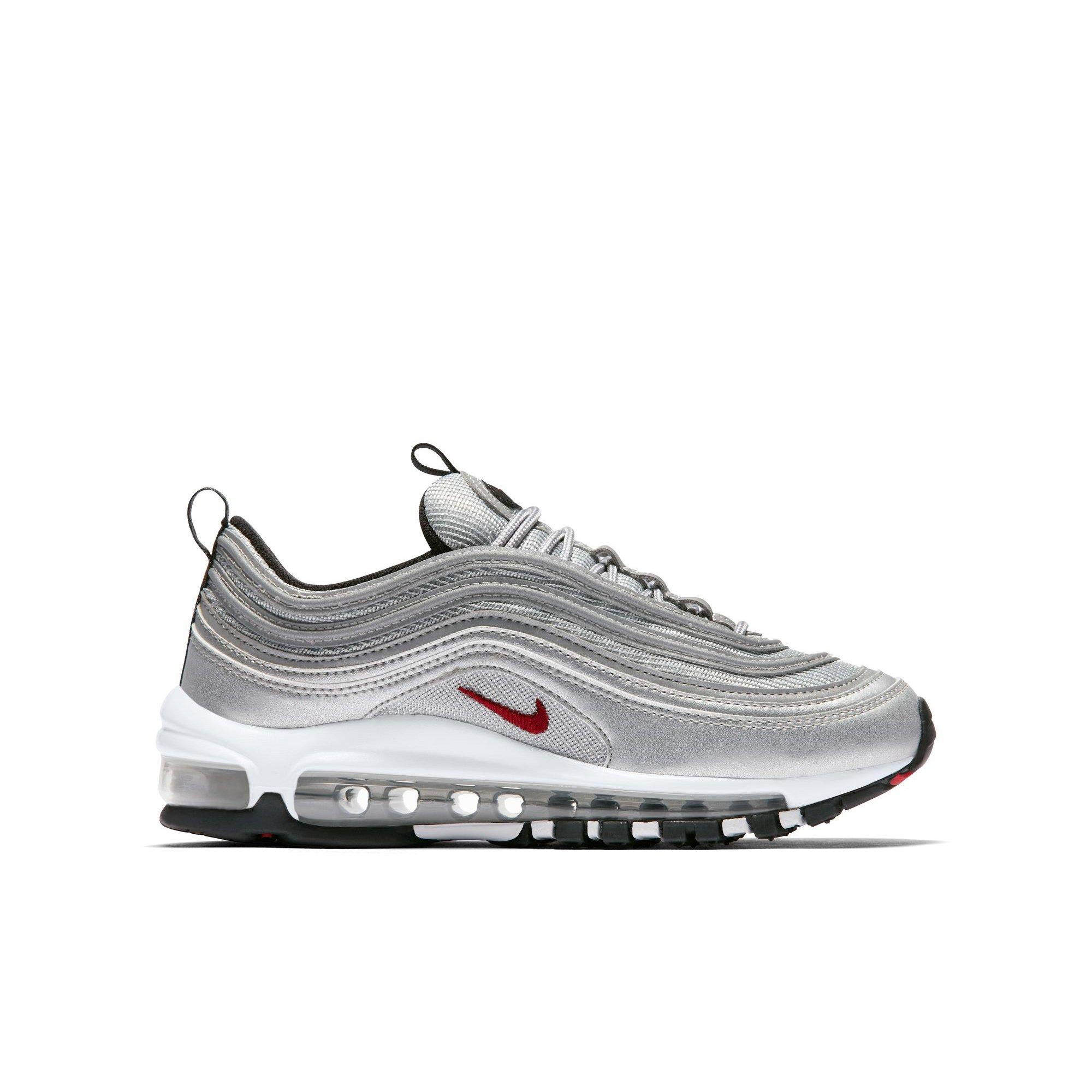 Nike air max 97 silver 2024 bullet - grade school shoes